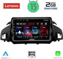 Lenovo Ηχοσύστημα Αυτοκινήτου για Ford Kuga (Bluetooth/USB/WiFi/GPS/Apple-Carplay/Android-Auto) με Οθόνη Αφής 9"