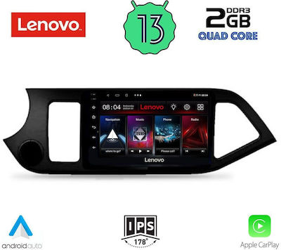 Lenovo Sistem Audio Auto pentru Kia Picanto 2011-2017 (Bluetooth/USB/WiFi/GPS/Apple-Carplay/Android-Auto) cu Ecran Tactil 9"