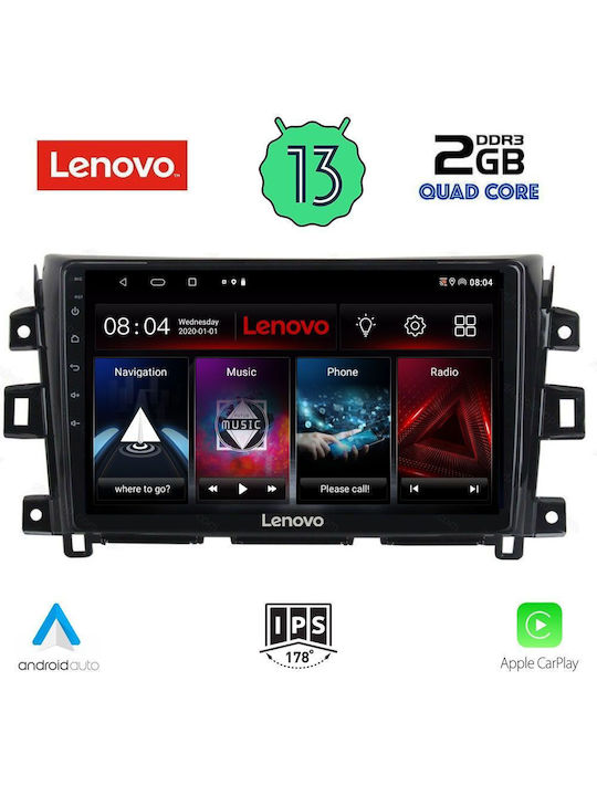 Lenovo Ηχοσύστημα Αυτοκινήτου για Nissan Navara 2016> (Bluetooth/USB/WiFi/GPS/Apple-Carplay/Android-Auto) με Οθόνη Αφής 9"