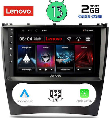 Lenovo Car-Audiosystem für Mercedes-Benz C Klasse 2004-2008 (Bluetooth/USB/WiFi/GPS/Apple-Carplay/Android-Auto) mit Touchscreen 9"