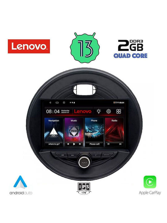 Lenovo Sistem Audio Auto pentru Mini Cooper Kia Roadster Smart Roadster 2014-2017 (Bluetooth/USB/WiFi/GPS/Apple-Carplay/Android-Auto) cu Ecran Tactil 9"