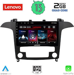 Lenovo Car-Audiosystem für Ford S-Max 2006-2014 mit Klima (Bluetooth/USB/WiFi/GPS/Apple-Carplay/Android-Auto) mit Touchscreen 9"