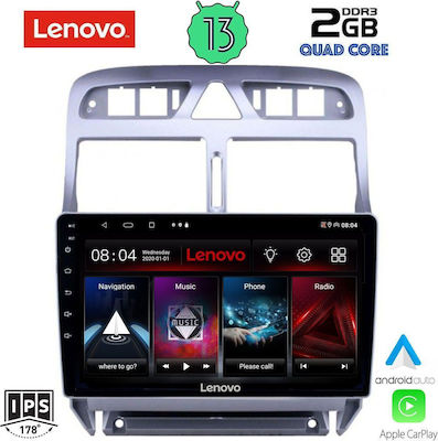 Lenovo Car-Audiosystem für Peugeot 307 2001-2008 (Bluetooth/USB/WiFi/GPS/Apple-Carplay/Android-Auto) mit Touchscreen 9"