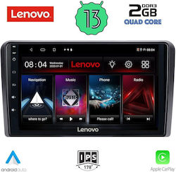 Lenovo Ηχοσύστημα Αυτοκινήτου για Peugeot 308 2013> (Bluetooth/USB/WiFi/GPS/Apple-Carplay/Android-Auto) με Οθόνη Αφής 9"