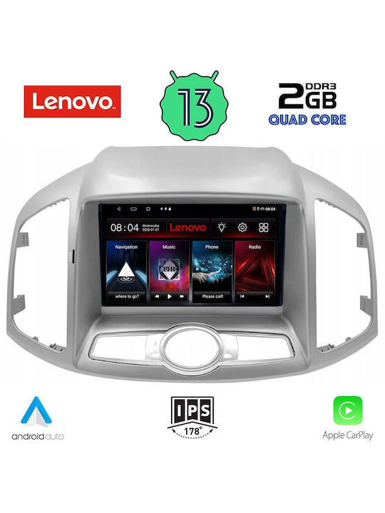 Lenovo Sistem Audio Auto pentru Chevrolet Captiva 2012> (Bluetooth/USB/WiFi/GPS/Apple-Carplay/Android-Auto) cu Ecran Tactil 9"