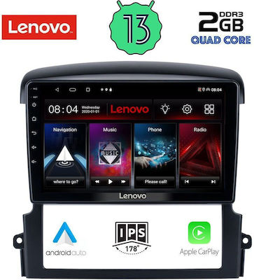 Lenovo Car-Audiosystem für Kia Sorento 2006-2009 (Bluetooth/USB/WiFi/GPS/Apple-Carplay/Android-Auto) mit Touchscreen 9"