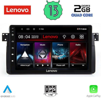 Lenovo Ηχοσύστημα Αυτοκινήτου για BMW E46 1998-2005 (Bluetooth/USB/WiFi/GPS/Apple-Carplay/Android-Auto) με Οθόνη Αφής 9"