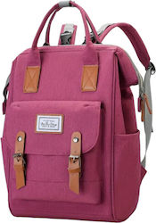 Queen Mother Diaper Bag Backpack Purple 43x27x19cm
