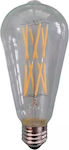 Stimeno LED Lampen für Fassung E27 und Form ST64 Warmes Weiß Dimmbar 1Stück