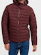 Explorer Men's Winter Puffer Jacket Burgundy