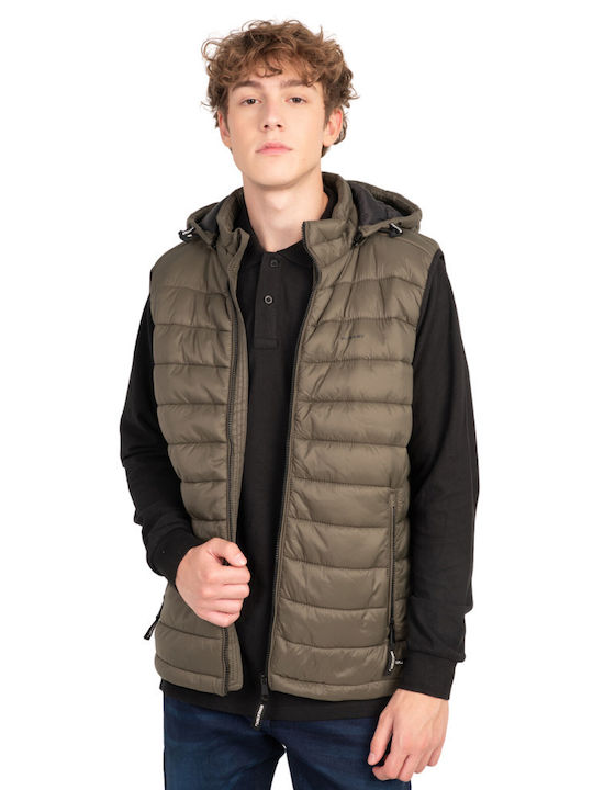 Rebase Men's Sleeveless Jacket Khaki