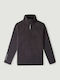 Fleece Kinder-Sweatshirt Schwarz