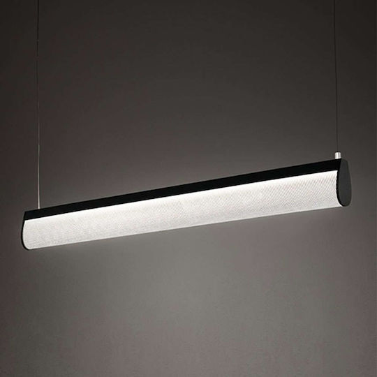 Slamp Modula Crystal Deckenleuchte Schwarz LED Verzierung Riegel 96x5.5cm