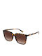 Michael Kors Canberra Havana Women's Sunglasses with Brown Tartaruga Plastic Frame and Brown Lens