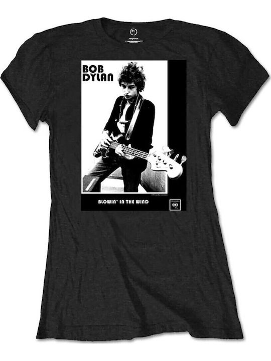 Rock Off Bob Dylan Tricou Pentru Femei Negru