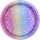 Rainbow Plate for Party 8pcs