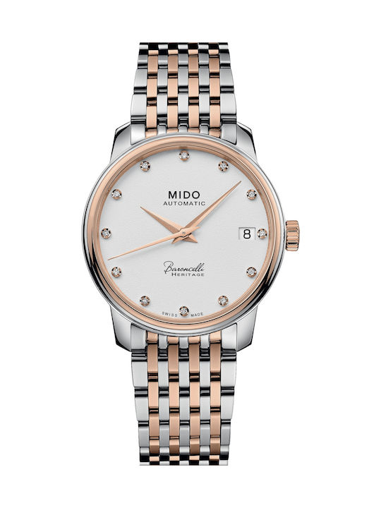 Mido Watch Automatic with Silver Metal Bracelet