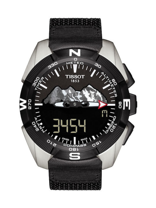 Tissot T-touch Expert Uhr Solar mit Schwarz Stoffarmband