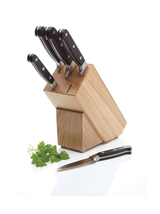 Kitchen Craft Set Messer mit Ständer aus Edelstahl 6Stück