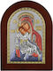 Prince Silvero Icoană Maica Domnului Eleusa Argint 7.5x9.5 cm