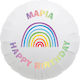 Balloon Foil Rainbow Round Multicolour 43cm