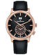 Claude Bernard Ceas Clasic Bărbați 42mm Baterie cu Curea din piele Neagră