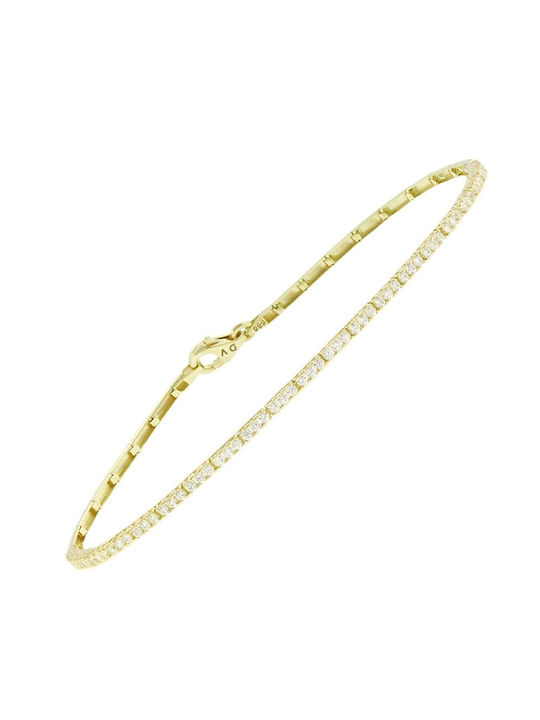 Senzio Belibasakis Bracelet Riviera made of Gold 14K with Zircon