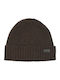 Beanie Unisex Beanie Knitted in Brown color