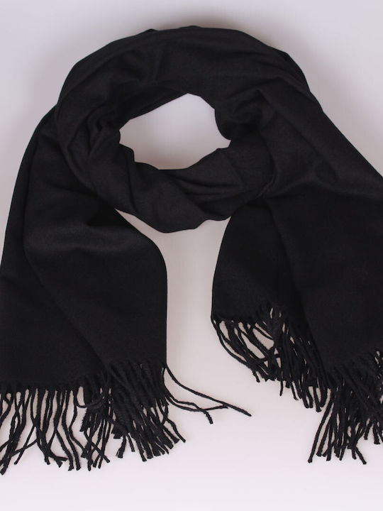 Gk.fashion Women's Wool Scarf Black