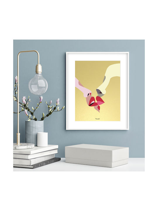 Gold Lovers Κάδρο Χάρτινο 20x30cm