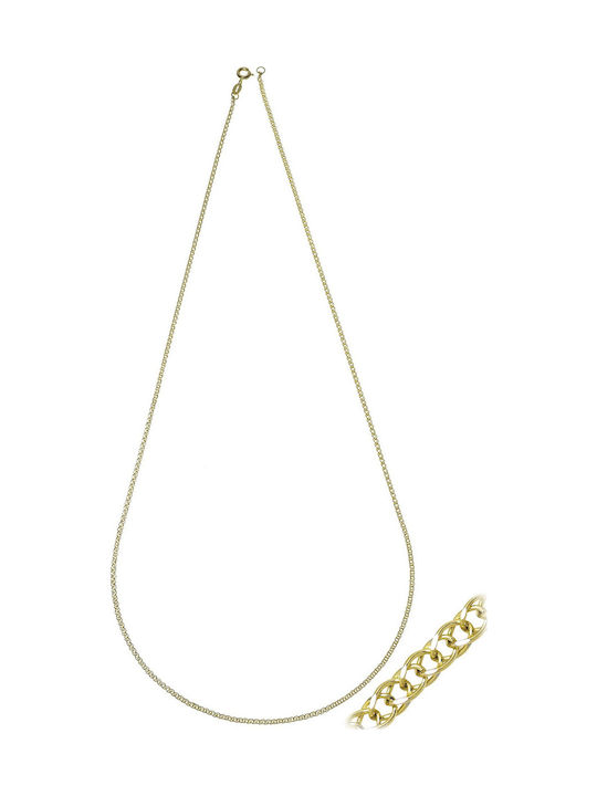 Senzio Belibasakis Two-tone Chain Neck made of Gold 14K Length 60cm