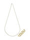 Senzio Belibasakis Two-tone Chain Neck made of Gold 14K Length 40cm