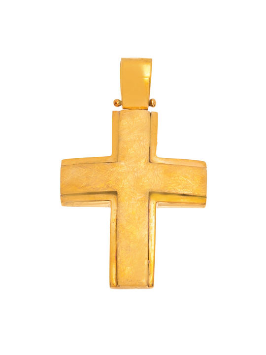 Senzio Belibasakis Men's Gold Cross 14K