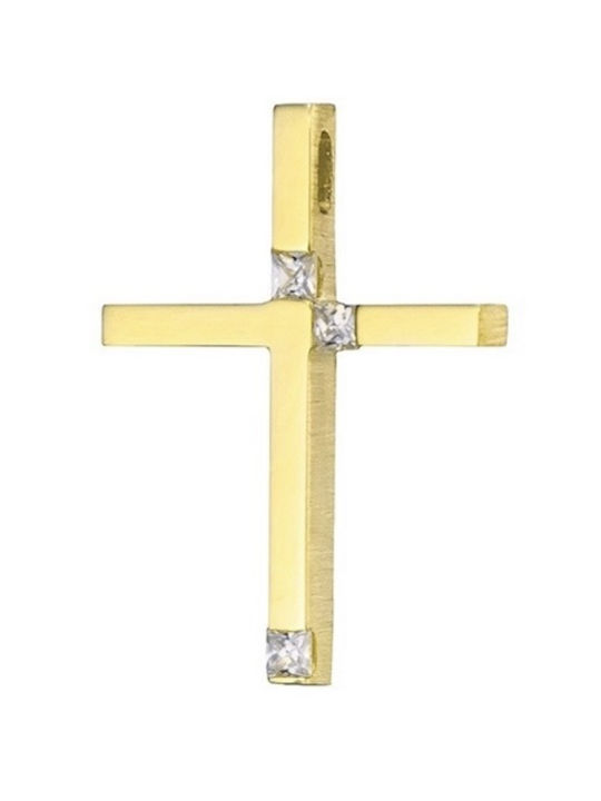 Triantos Damen Gold Kreuz 14K