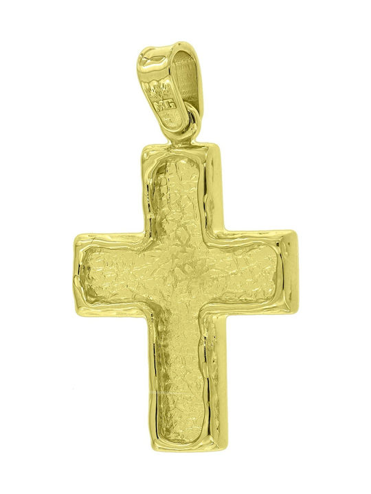 Metrongold Herren Gold Kreuz 14K