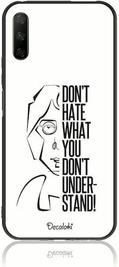 Don’t Hate Umschlag Rückseite Silikon Weiß (Huawei Y7 2018/Y7 Prime 2018/Honor 7C / Honor 9X Pro)