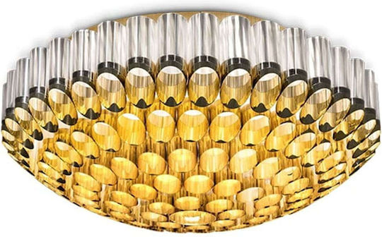 Slamp Ceiling Mount Light 102cm Yellow with Integrated LED