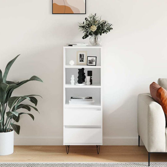 White Bookcase 40x36x110 cm