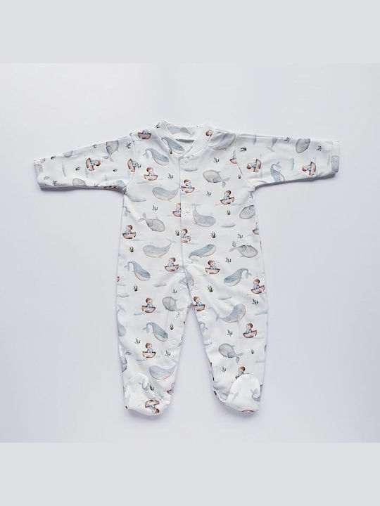 Cuddle Dreams Baby Bodysuit Set Long-Sleeved White