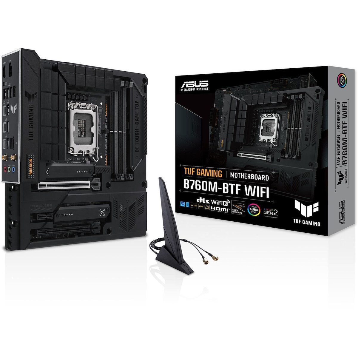 Asus TUF GAMING B760M-BTF WiFi Motherboard Micro ATX με Intel 1700 Socket (90MB1G50-M0EAY0)