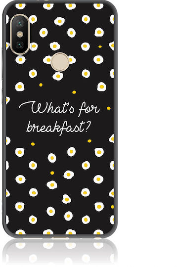 What’s For Breakfast? Back Cover Silicon Multicolor (Realme 5 Pro)