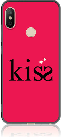 Red Kisser Back Cover Silicon Multicolor (Realme 5 Pro)