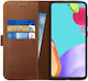 Rosso Deluxe Wallet Leather Brown (Galaxy A73)