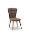 Palmira Dining Room Fabric Chair Brown 47x44x88cm