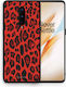 Smartfits Animal Red Leopard Back Cover Red (OnePlus 8)