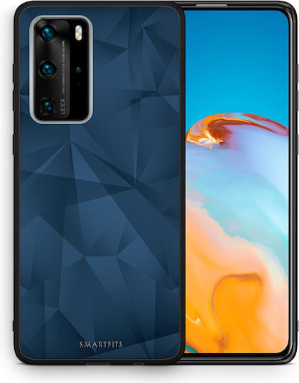 Smartfits Geometric Blue Abstract Back Cover Blue (Huawei P40 Pro) 5434855325851_35225859063963