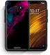 Smartfits Watercolor Pink Black Задна корица Розов (Pocophone F1) 6114922856603_37751541006491