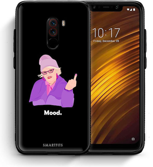 Smartfits Grandma Mood Black Back Cover Negru (Pocophone F1) 6729215639707_39868580987035