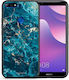 Smartfits Marble Blue Задна корица Син (Huawei Y7 2018/Y7 Prime 2018)