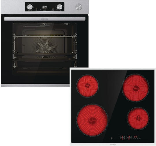 Gorenje Φούρνος άνω Πάγκου 77lt με Κεραμικές Εστίες Π59.5εκ. Inox